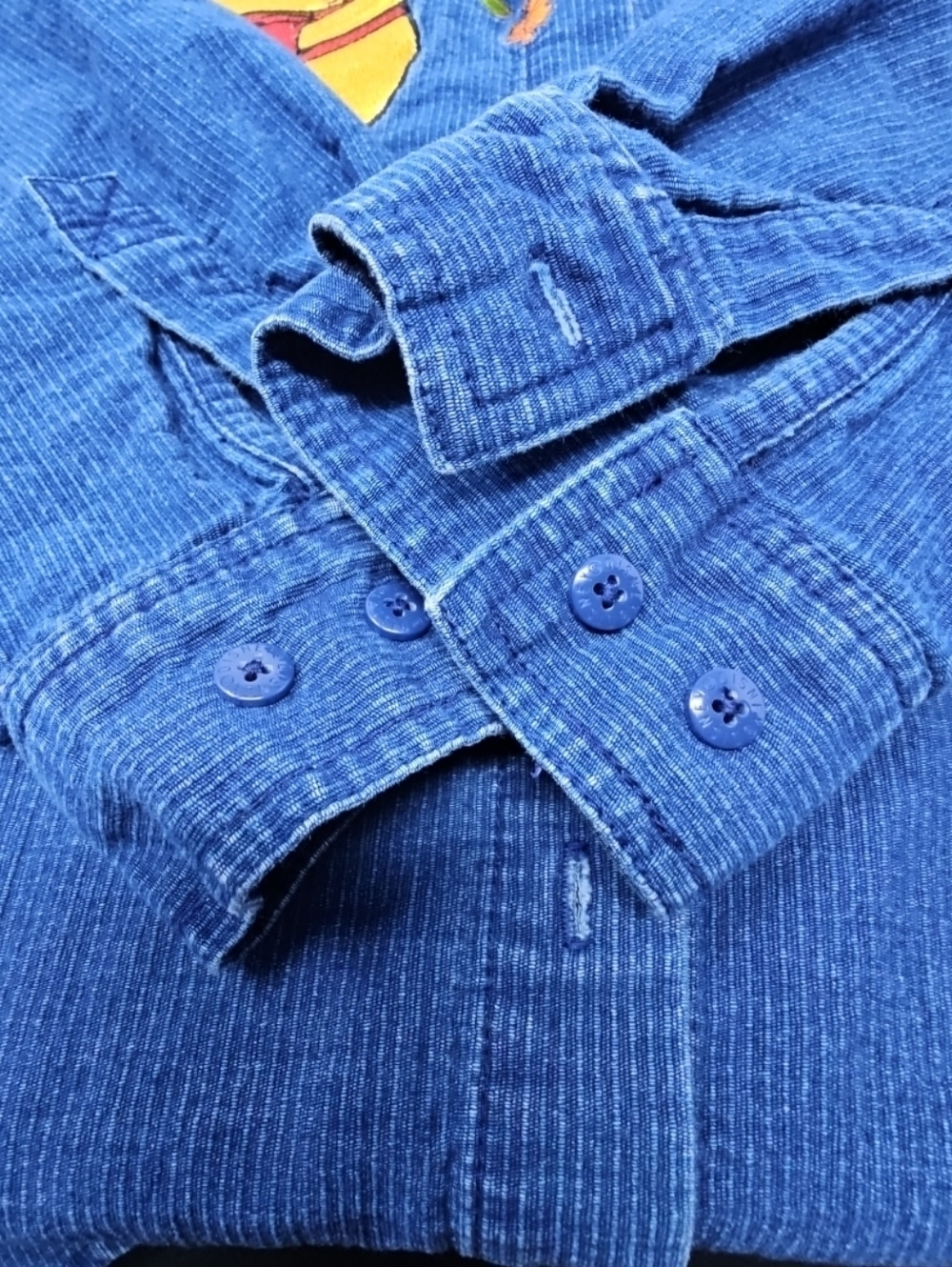 Blue Winnie the Pooh & Eeyore Corduroy Women's Button-down - Picture 9 of 11